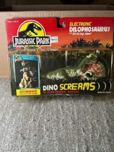 1993 Jurassic Park Electronic Dilophosaurus Dino Screams Series 2 Ii