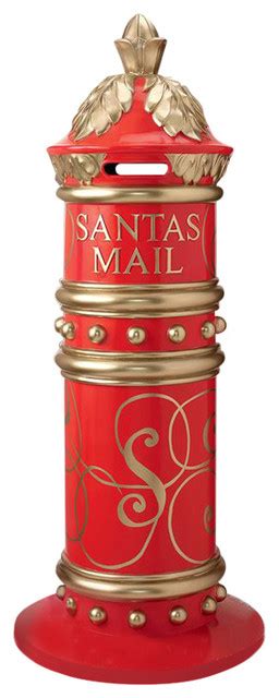 Santas North Pole Holiday Mailbox Traditional Mailboxes By