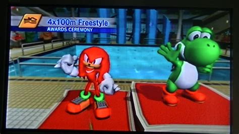 Mario And Sonic At The Olympic Games Wii M Freestyle Yoshi Mario Luigi Peach YouTube