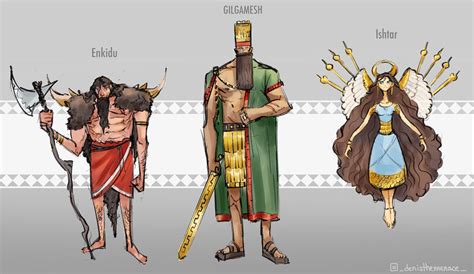 Artstation Epic Of Gilgamesh Character Designs