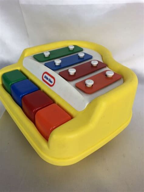 Vintage Little Tikes Tap A Tune 4 Key Baby Toddler Piano Toy Ebay