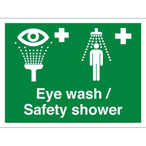 Eye Wash Safety Shower Signs From Key Signs UK