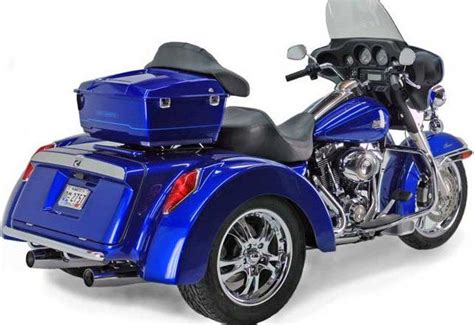 Blue Trike Harley Motos