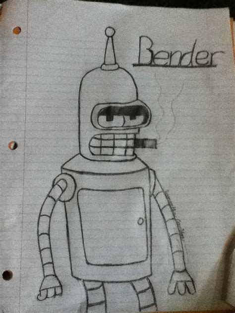 Bender Drawing By Invaderzina1214 On Deviantart