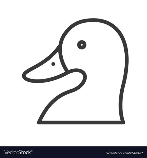 Duck Head Logo Vector