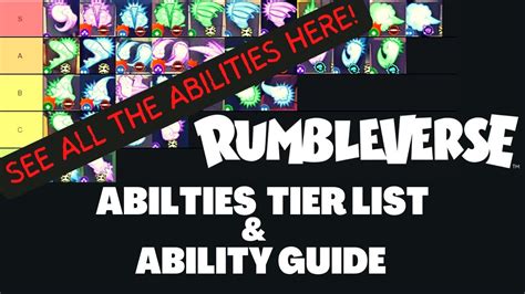 Rumbleverse Abilities Tier List And Guide For Knowing Abilities YouTube