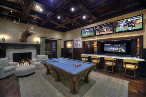 All tables can have dining fixed tops only! 60 Game Room Ideas For Men - Cool Home Entertainment Designs