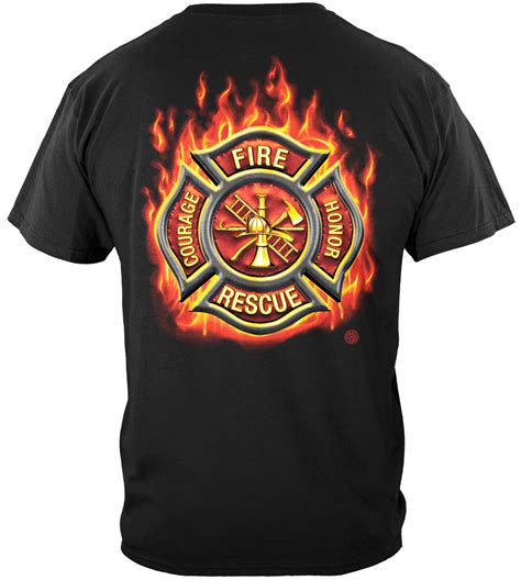 Firefighter Classic Fire Maltese T Shirt