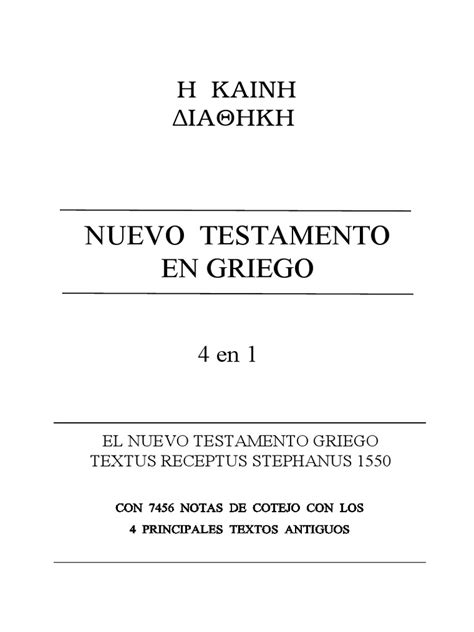 Nuevo Testamento En Griego Pdf Greek Alphabet Bible