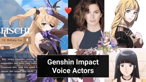Genshin Impact Voice Actors Whos The Voice Behind Cute Characters Game Specifications