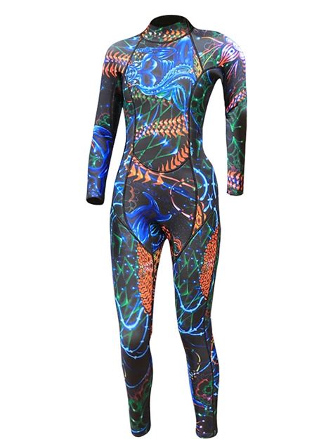 Hisea® Womens Full Wetsuit 3mm Scr Neoprene Diving Suit Thermal Warm