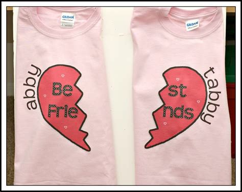 Set Of Personalized Custom Best Friends Bff Two Shirt Set