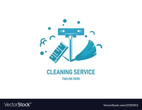 Creative Cleaning Service And Clean Concept Logo Vector Image