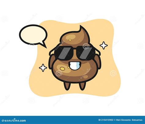 Handsome Poop Cute Cartoon Sketch Concept 218661141