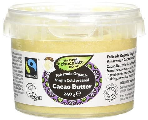The Raw Chocolate Co Fairtrade Organic Virgin Cold Pressed Cacao Butter