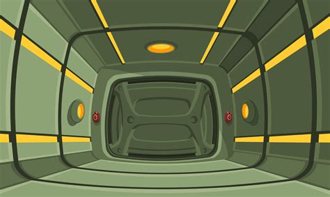 Animated  Hatch Of Spacecraft