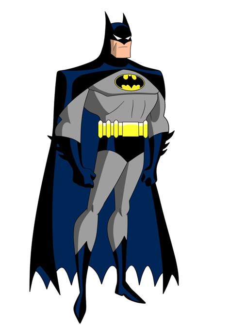 The Animated Batman Is Standing With His Cape Open