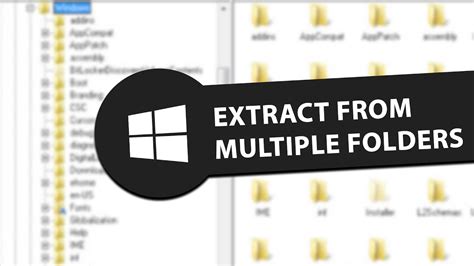 How To Extract Files From Multiple Folders Youtube