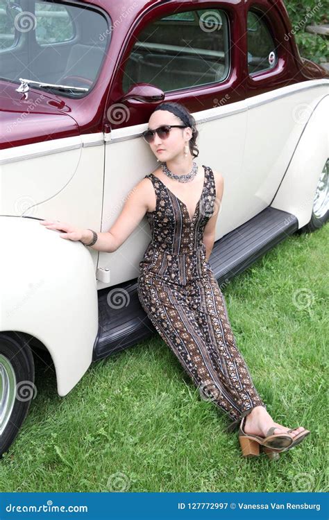 Vintage Car And Model Stock Image Image Of Perfection 127772997