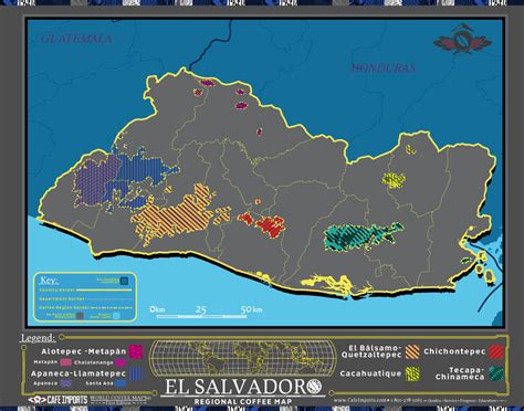 Download fully editable grey map of el salvador. Cafe Imports | El Salvador