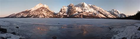 Wallpaper Landscape Lake Reflection Snow Winter Ice Valley