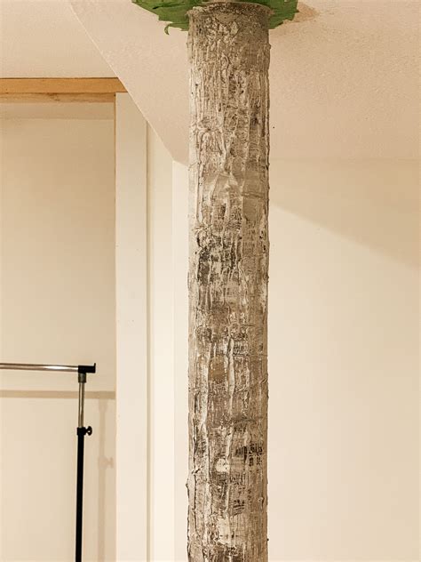 Inexpensive Way To Update Basement Pole Basement Poles Tree Support