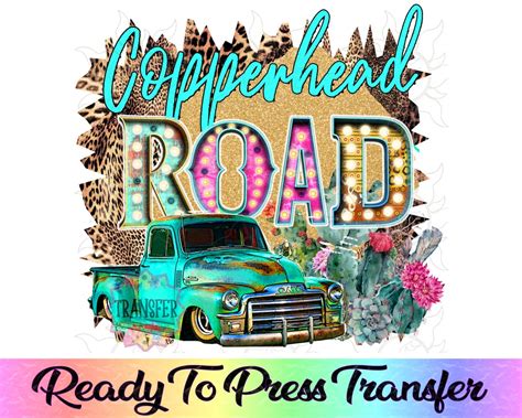 Copperhead Road Vintage Truck Pretty Ready To Press Etsy