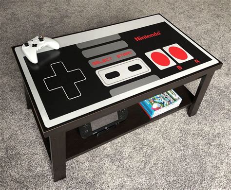 Nintendo Custom Nes Retro Video Game Controller Coffee Table Etsy