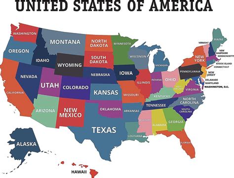 Free Printable United States Map To Label
