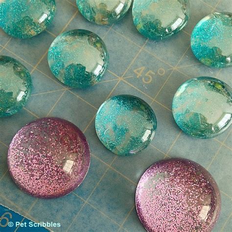 Glitter Marble Magnets Diy Garden Sanity By Pet Scribbles