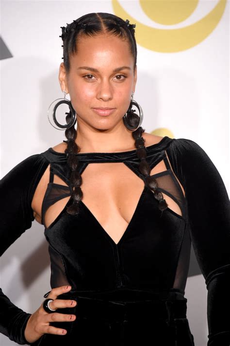 Alicia Keyss Braids At The Grammys 2018 Popsugar Beauty Photo 3