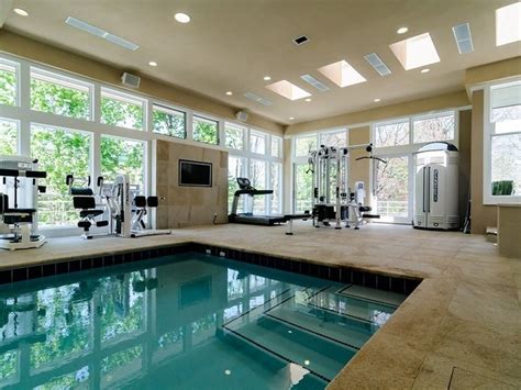 25 Stunning Private Gym Designs For Your Home Indoor Pool Design