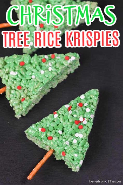 Christmas Tree Rice Krispie Treats Easy Christmas Tree Rice Krispie