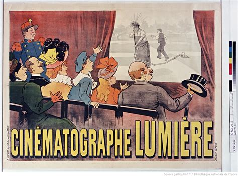 Première projection du cinématographe par les frères Lumière en 1895