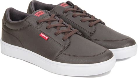Levis Andrew Laced Sneakers For Men Buy Brown Color Levis Andrew