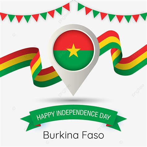 Le Burkina Faso Le Jour De Lindépendance Avec Les Pays épinglette Du