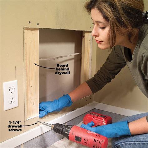 Drywall Repair How To Patch A Hole In The Wall Diy