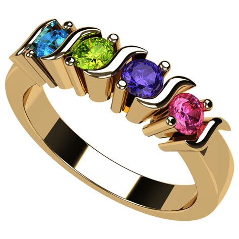 Central Diamond Center Nana S Bar Mothers Ring 1 To 6 Simulated