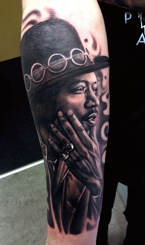 Jimi Hendrix Tattoo By Kelvin Limited Availability At Revival Tattoo