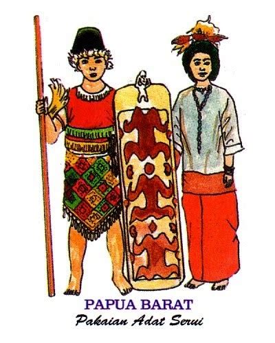 Baju Adat Papua Barat Animasi Pakaian Adat