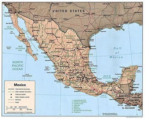 Mapa De México 🥇 Político Y Físico Calidad Hd Para Imprimir 2021