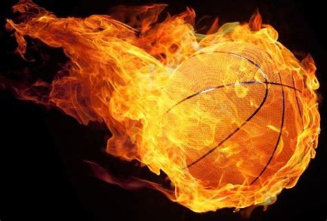 Basketball ball on fire stock vector. SAPVoice: Big Data: Firing Up Fans This NBA All-Star Weekend