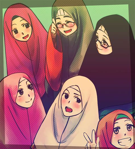 Best Old Friends By Ukhti63 On Deviantart Anime Muslimah Anime