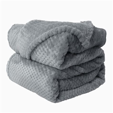 Soft Warm Microfiber Plush Flannel Blanket Luxurious Fuzzy Fleece