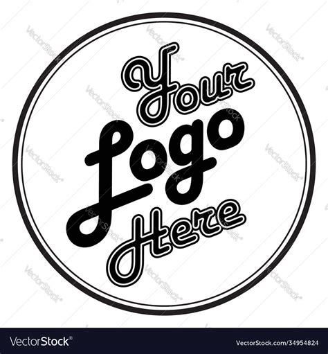 Your Logo Here Placeholder Symbol Royalty Free Vector Image
