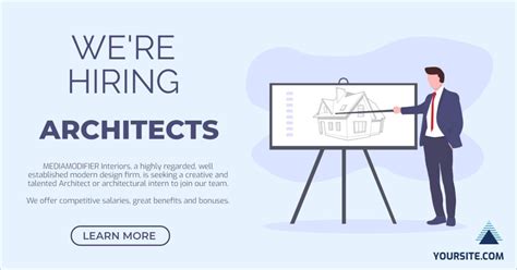 Use This Design Template For A Hiring Themed Banner In The Architecture