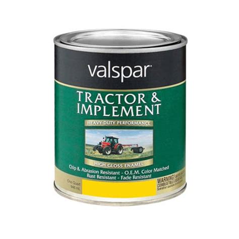 Valspar 1 Quart Tractor And Implement Paint