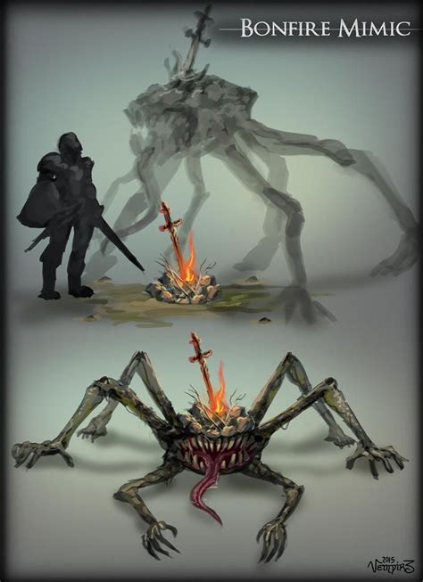 Mimic Bonfire Gaming Memes Dark Souls Art Dark Souls Dark Souls 3