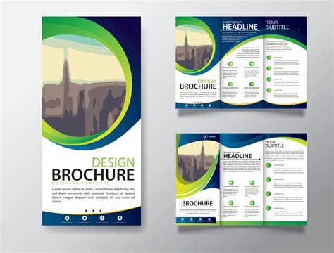 Tri Fold Brochure Template For Promotion Marketing 2862533 Vector Art