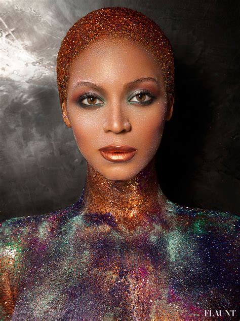 Beyonce Nude In Glitter For Flaunt Magazine Beautiful Dirty Rich